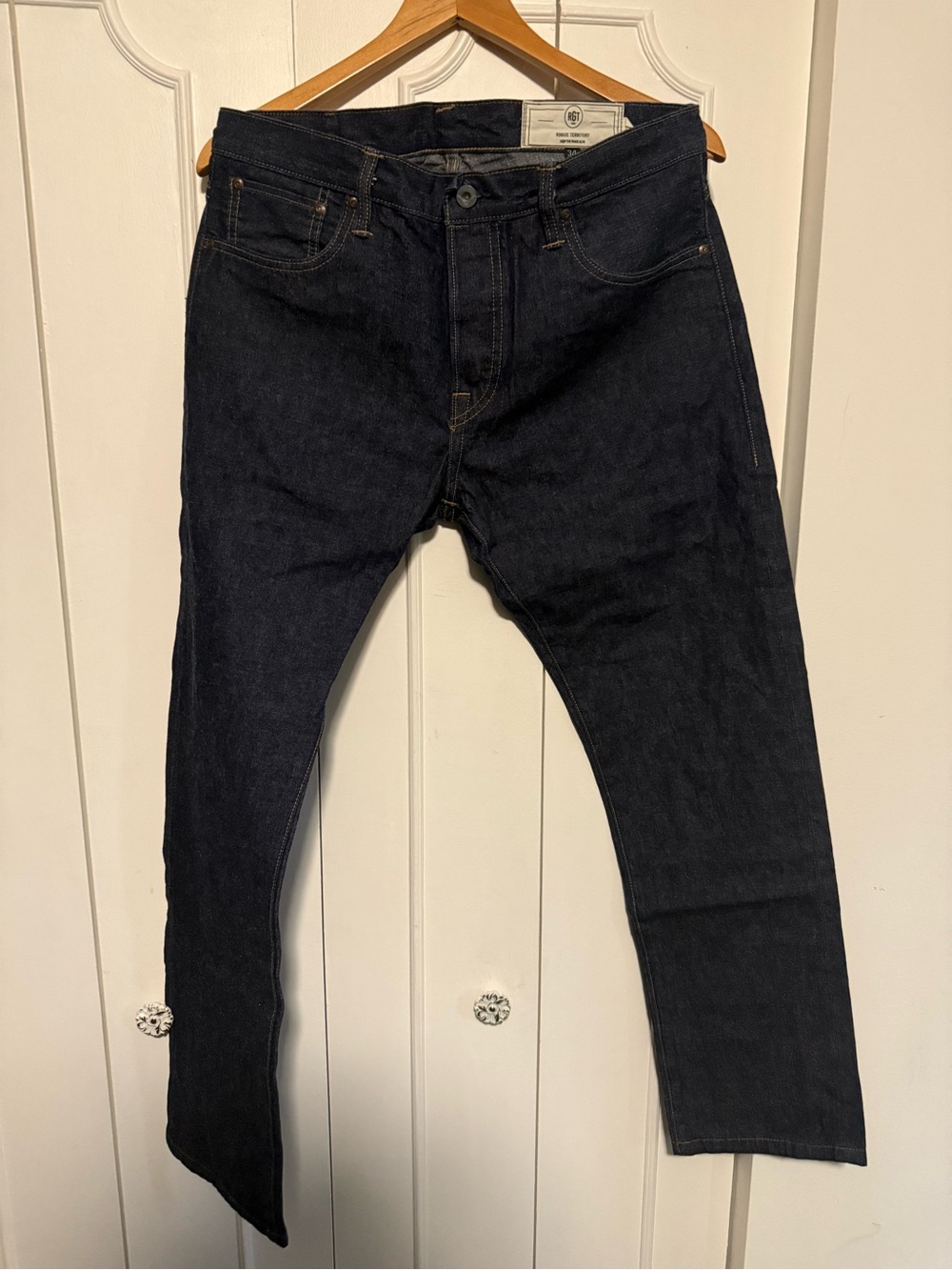Rogue Territory Dark Indigo Slim-Straight Jeans